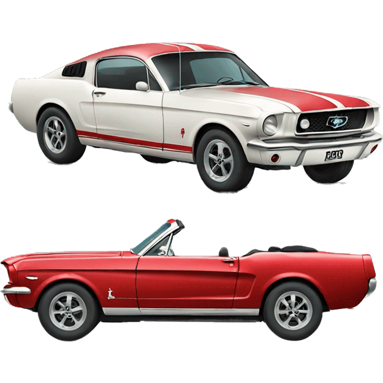 Red ford mustang  emoji