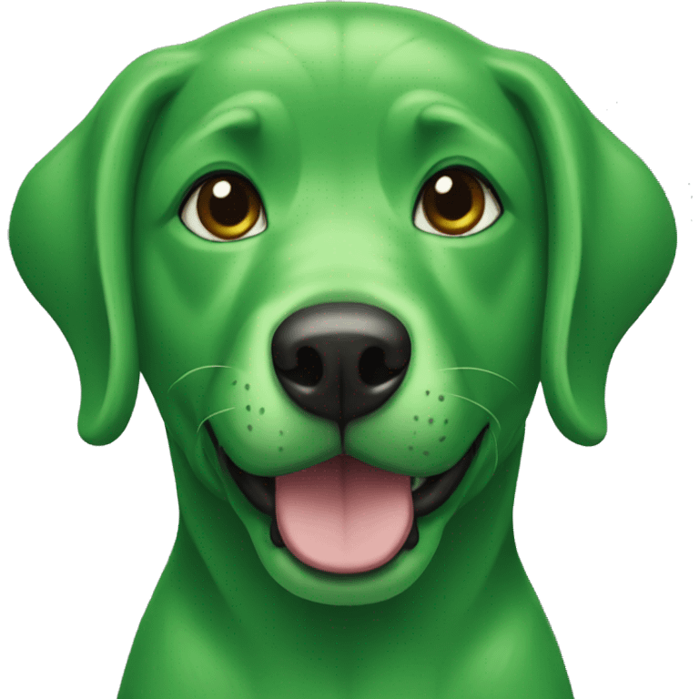 green dog emoji