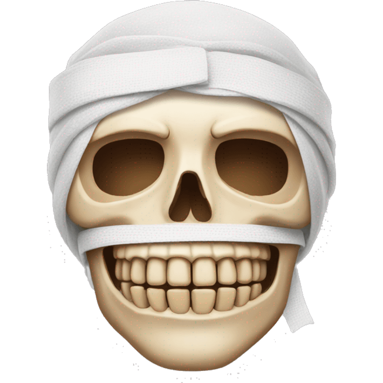 bandaged skull emoji