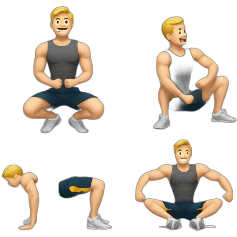 man doing sit-ups emoji