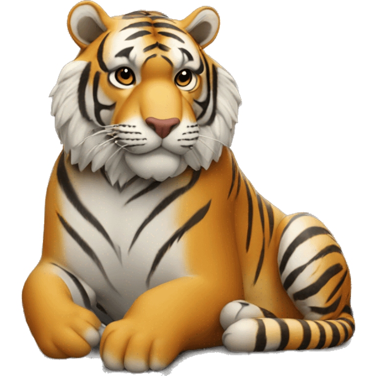 The tiger in London emoji