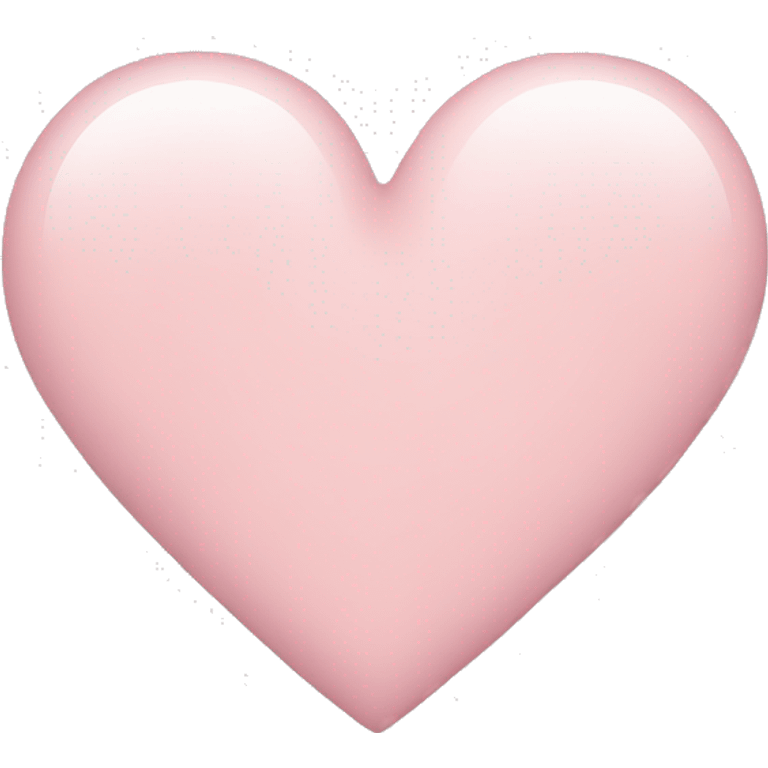 Pale pink heart emoji emoji