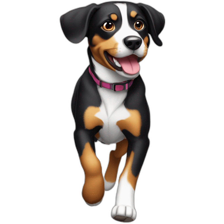 Jumping Entlebucher zennenhund emoji