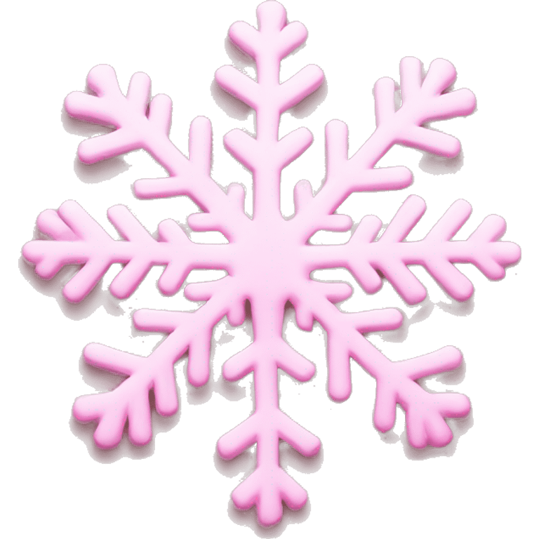 Light Pink snowflake emoji