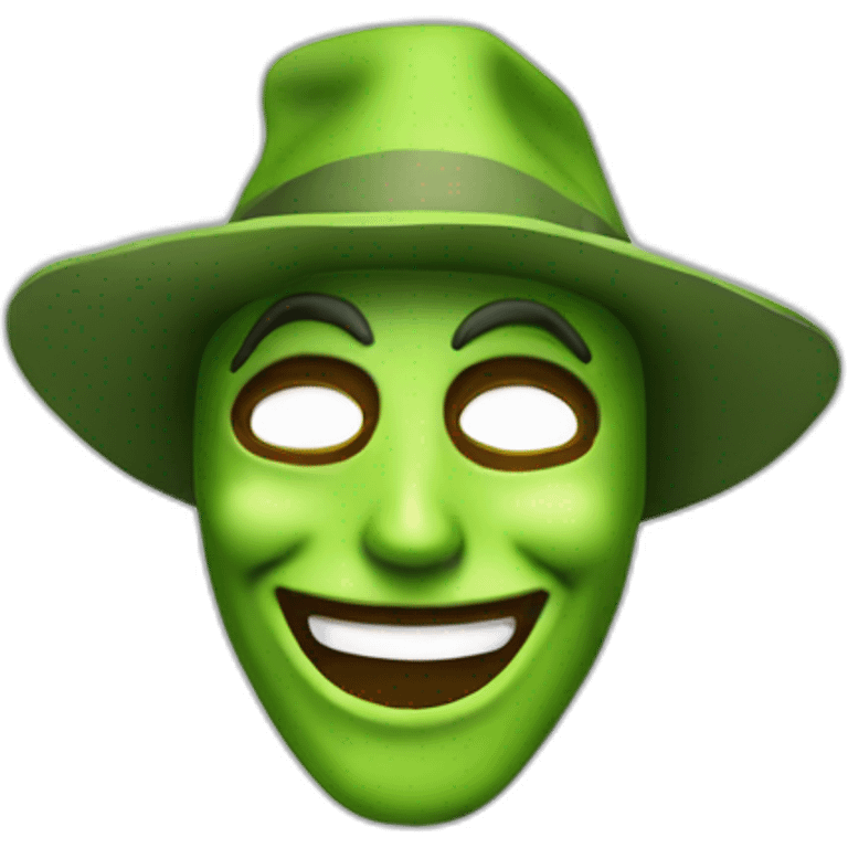 Jimmy Carey the mask smiling emoji