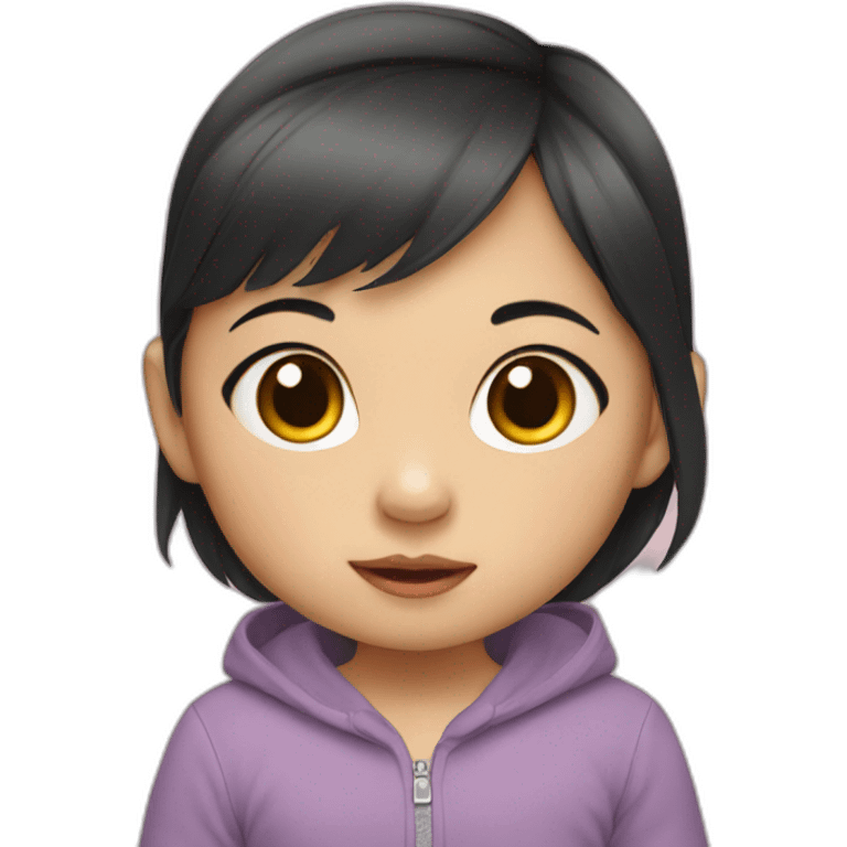 baby half asian girl emoji