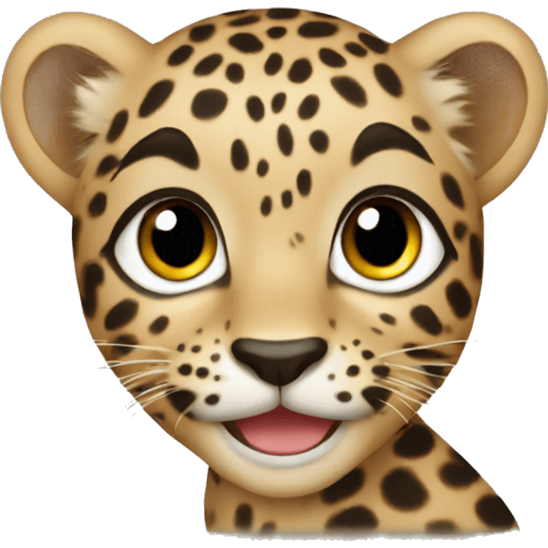 Baby leopard emoji