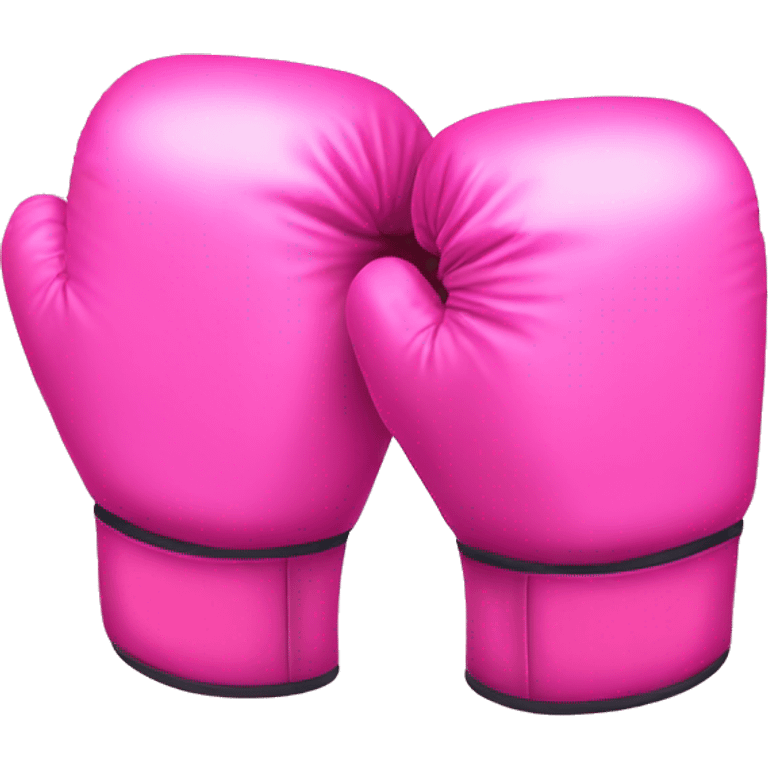 Pink boxe gloves emoji