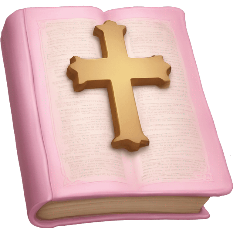 Light pink Holy Bible emoji