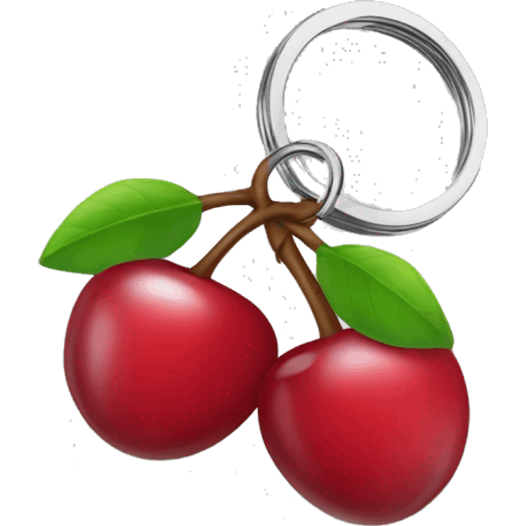 Cherry key chain  emoji