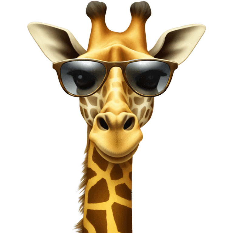 Giraffe with sunglasses emoji