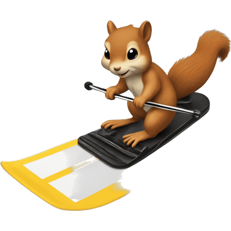 Squirrel water skiing ￼ emoji