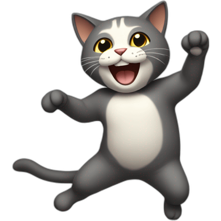 Gato bailando emoji