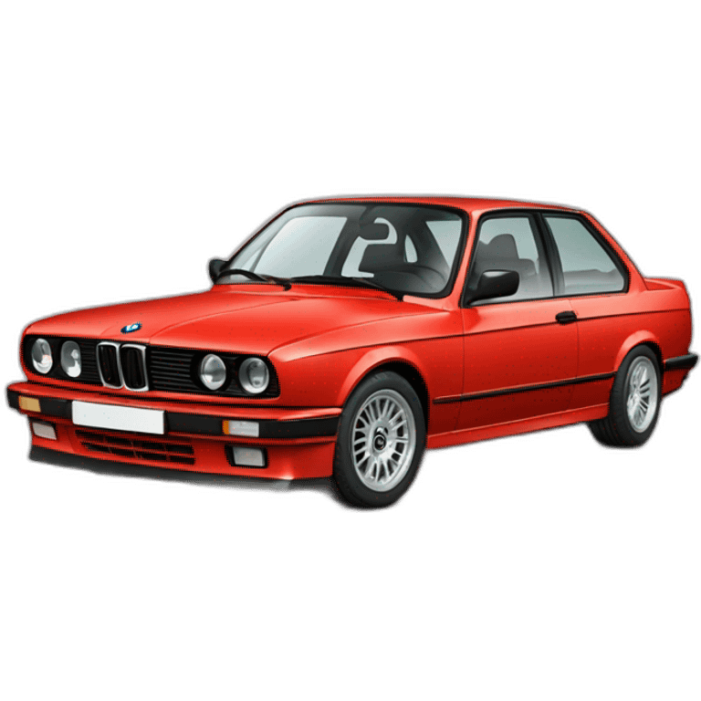 BMW e30 red sport dress  emoji