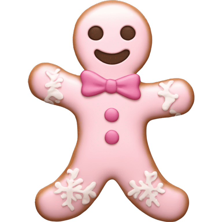 pale pink gingerbread man emoji