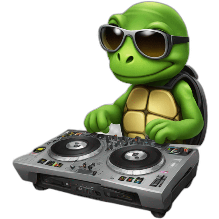 dj turtle emoji