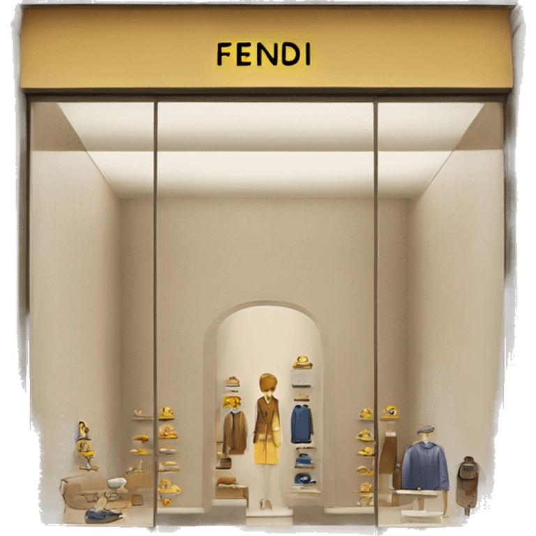 Fendi boutique emoji