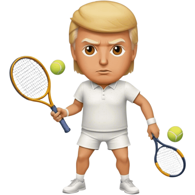 trump playing tennis emoji