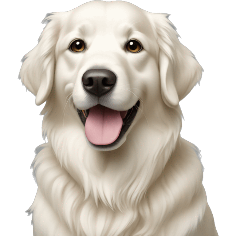 white golden retriever  emoji