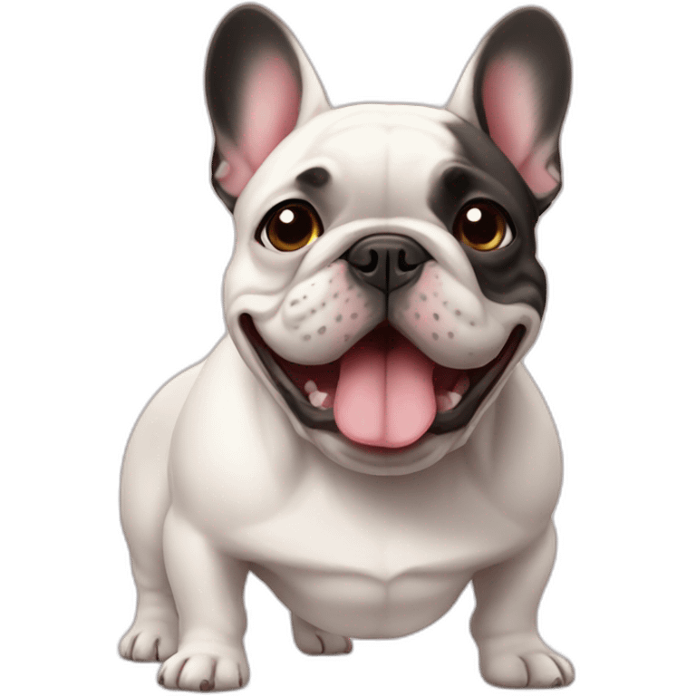 French Bulldog love emoji