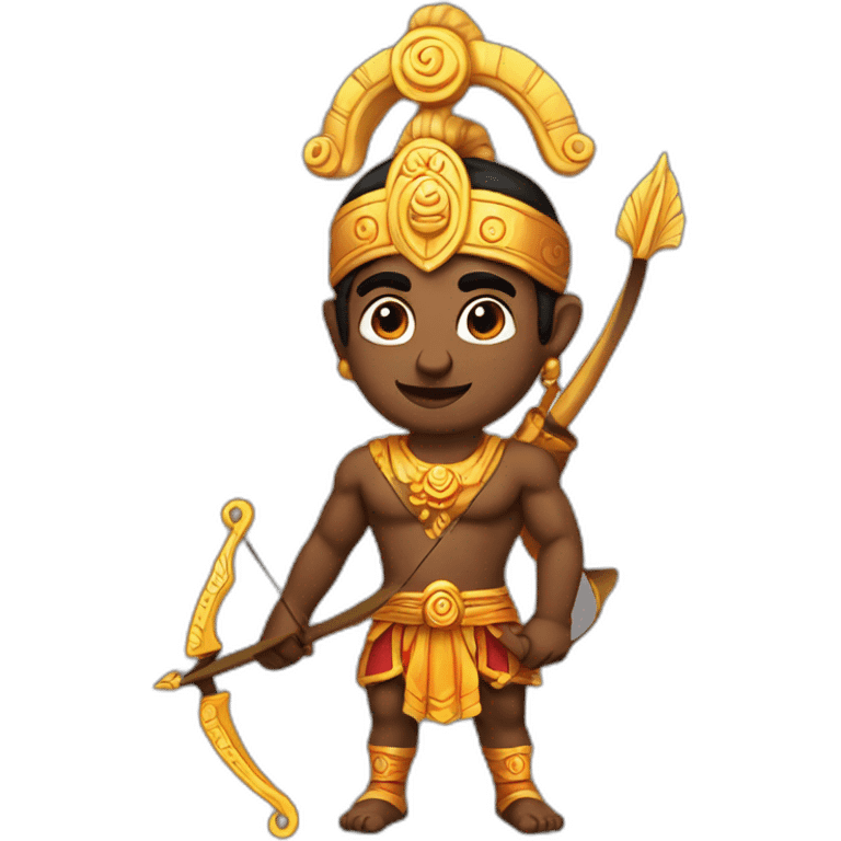 Lord Ram with his bow emoji