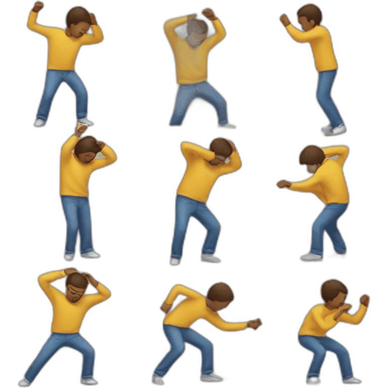 people who dab emoji