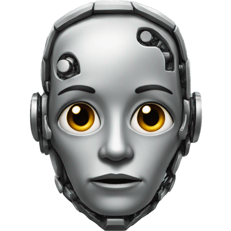 half human half robot emoji