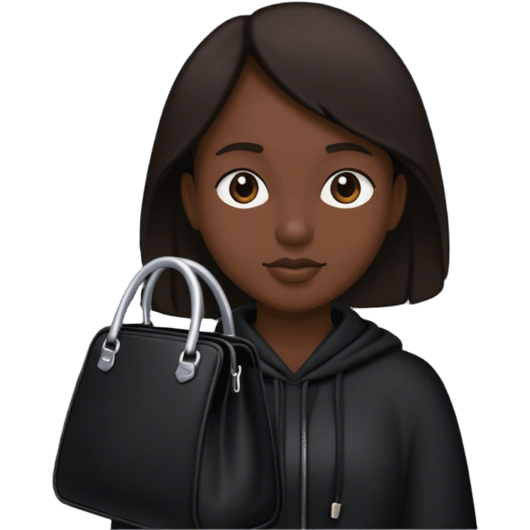 A robber with a black bag emoji