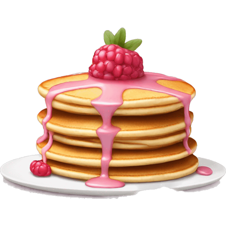 pancakes light pink berry emoji