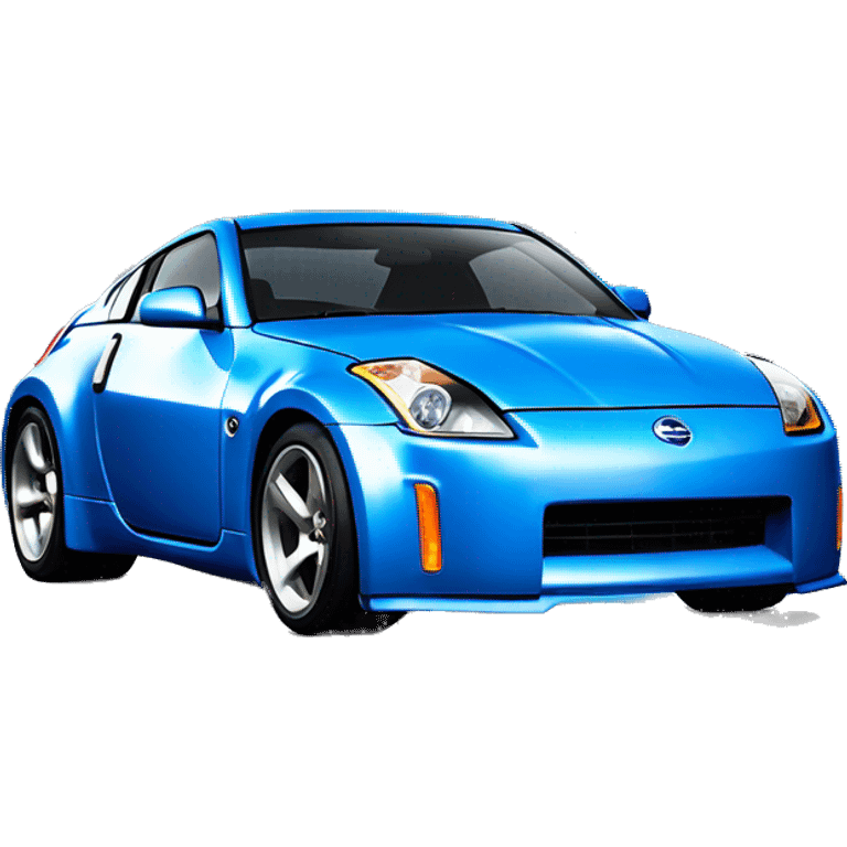 Blue nissan 350z sport car emoji