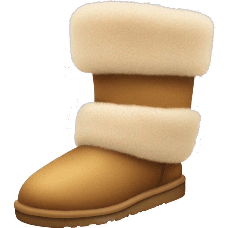 Uggs fuzzy shoes angle is from on top  emoji