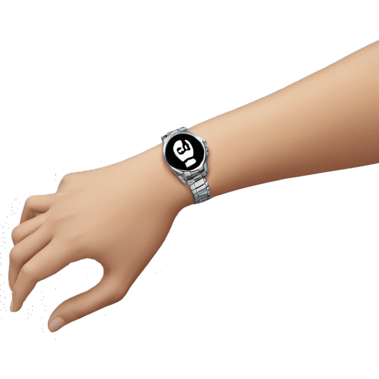 Thank you emojis with watch on the wrist emoji