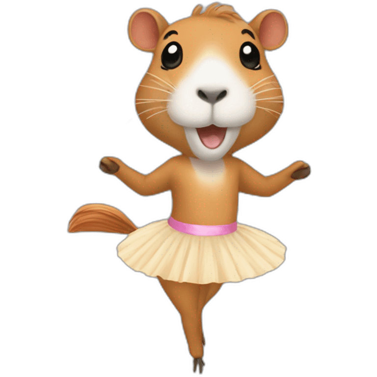 capivara roupa ballet emoji