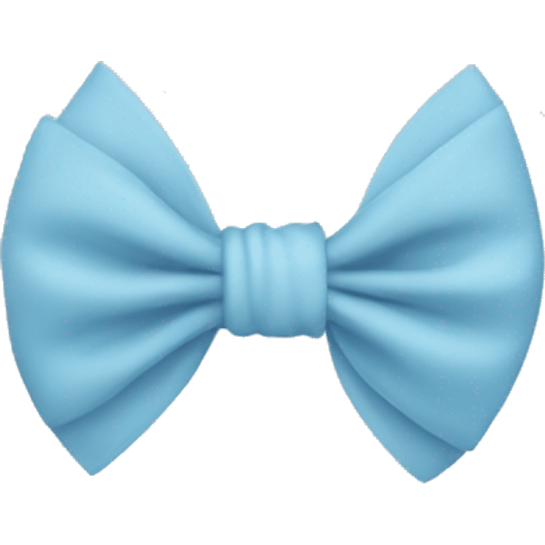 Bow light blue emoji