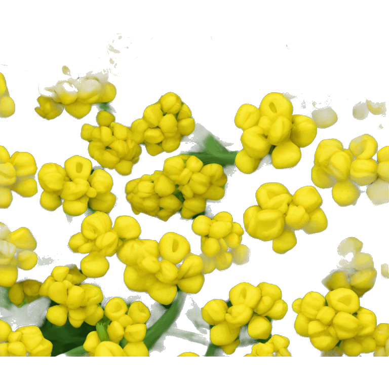 cluster of yellow rapeseed flowers emoji