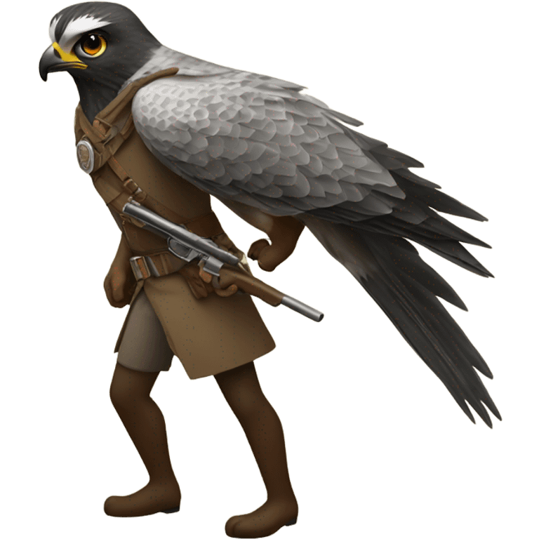 Commander hunting falcon emoji