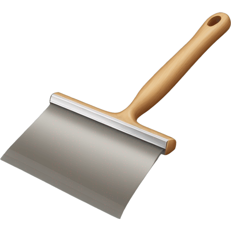 squeegee with long wooden handle emoji