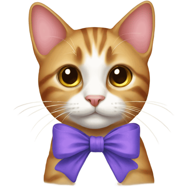 Cat with bow emoji