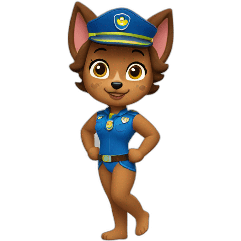 Naturist female paw patrol emoji