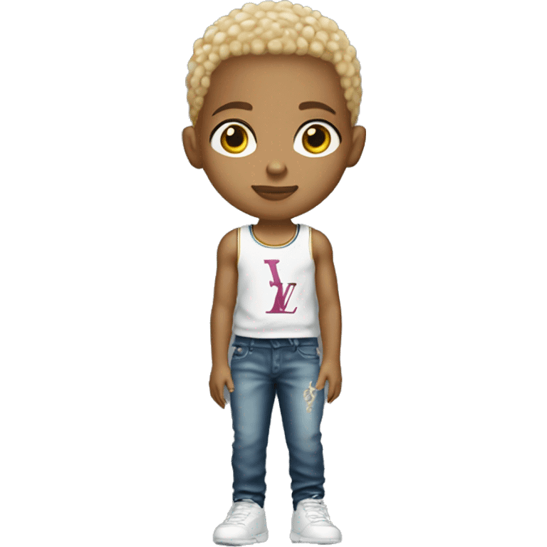 kid light skin with louis vuitton ball emoji