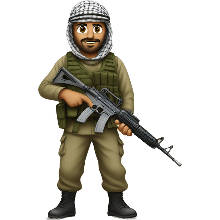 Palestinian fighter emoji