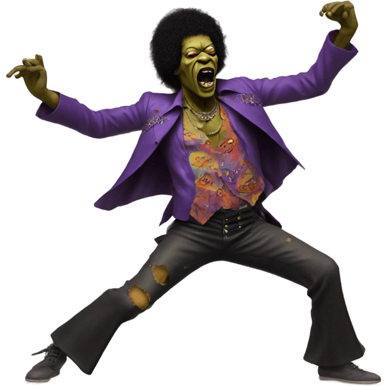 jimi hendrix zombie dancing emoji