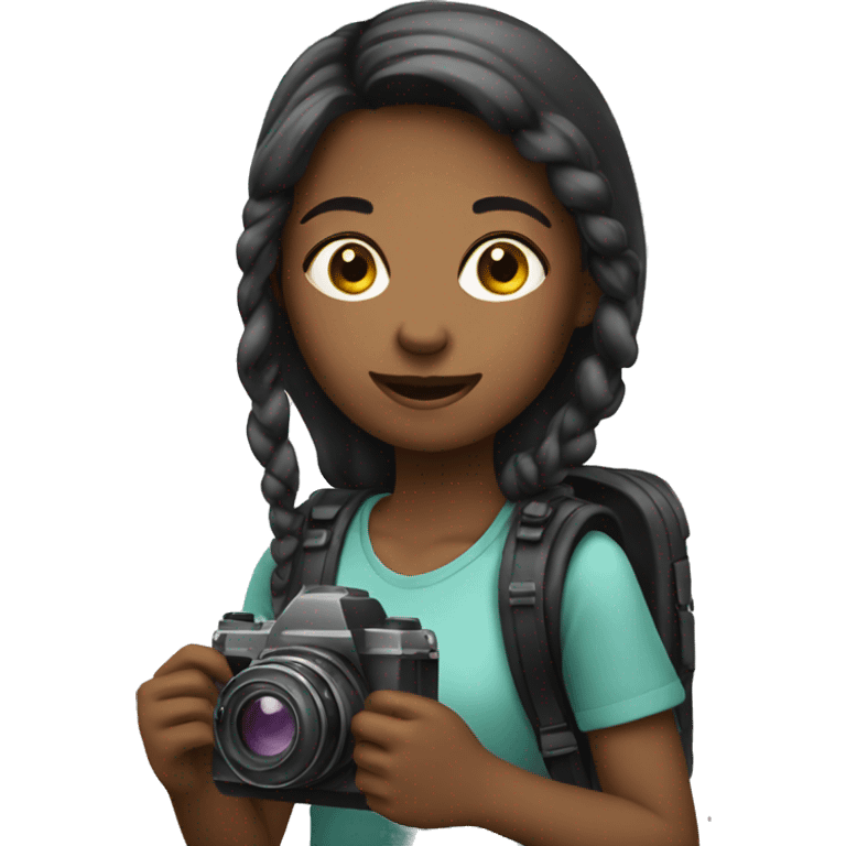 girl with camera emoji