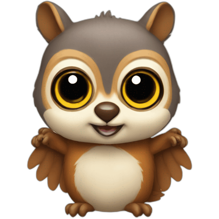 Squirrel owl emoji