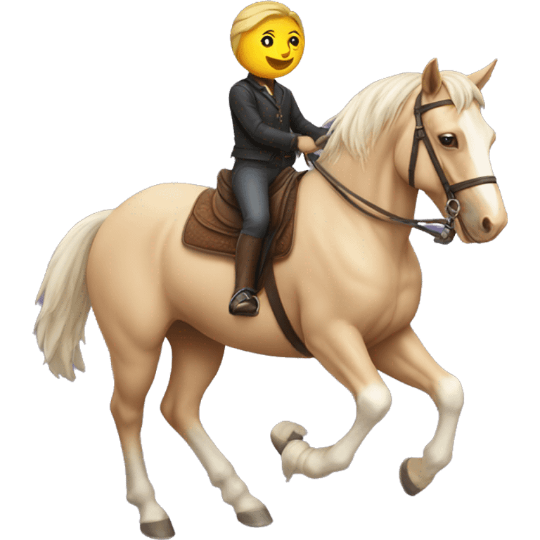 cat riding a horse emoji