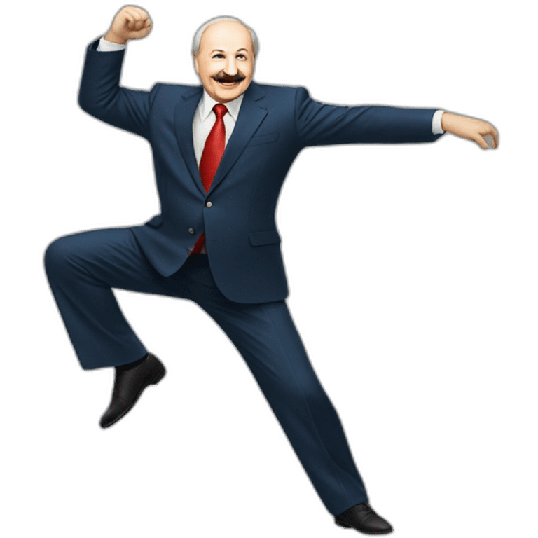 Lukashenko dancing in russia emoji