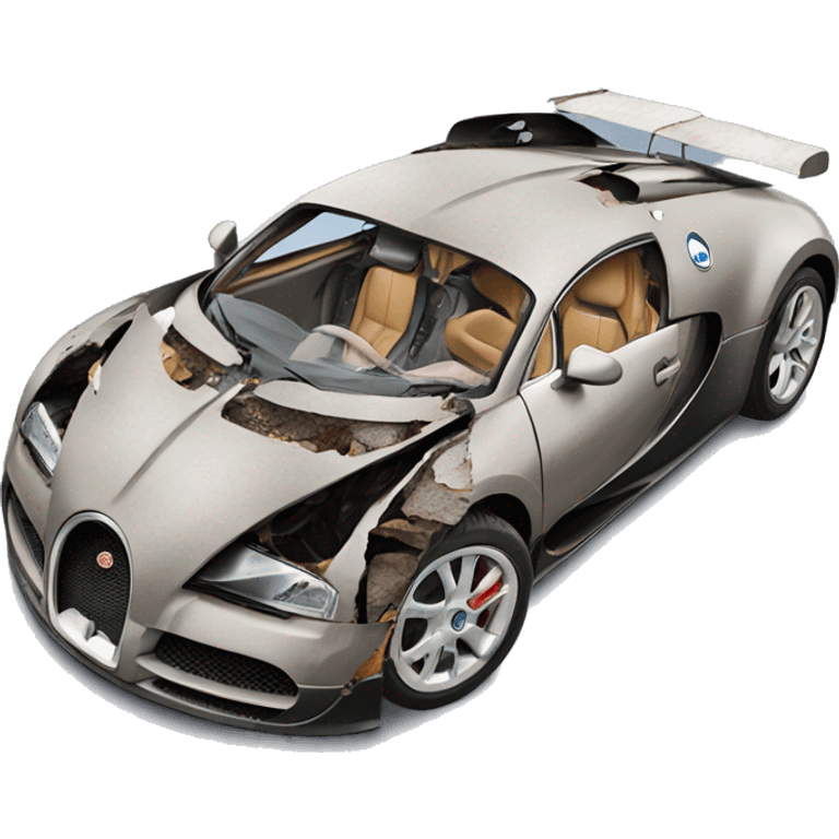 Wrecked bugatti emoji