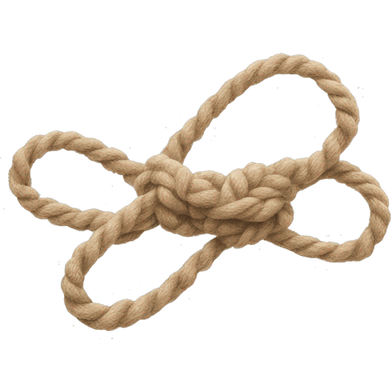 connection emoji as rope, in form of endless  emoji