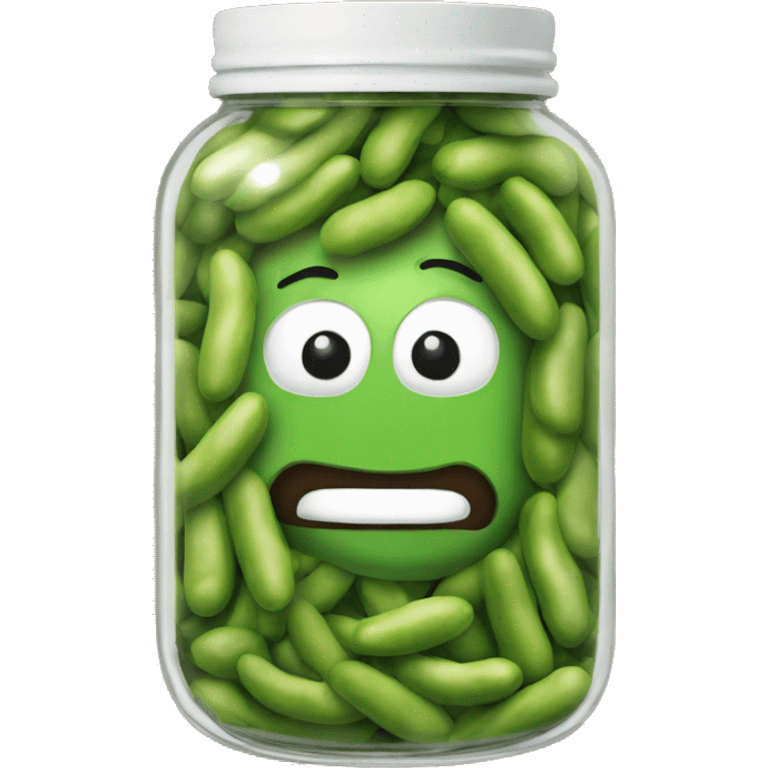 Geeen beans in a jar emoji