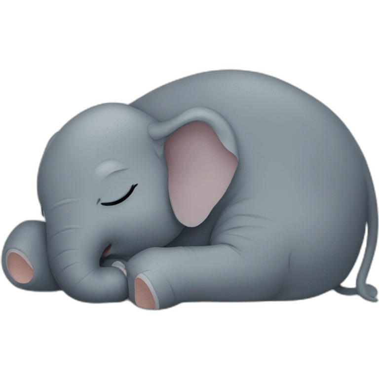 elephant sleeping emoji